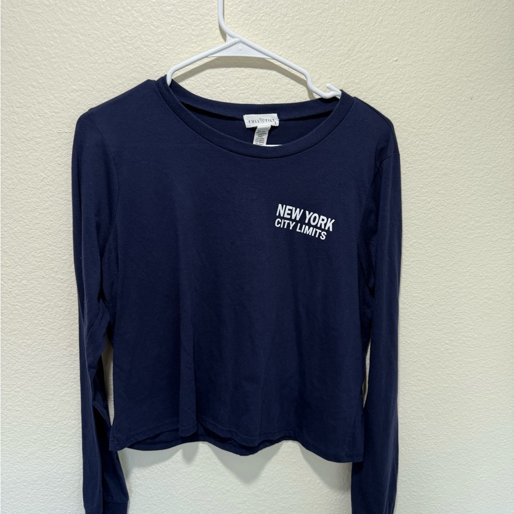 Tilly’s Navy Blue Women's Top